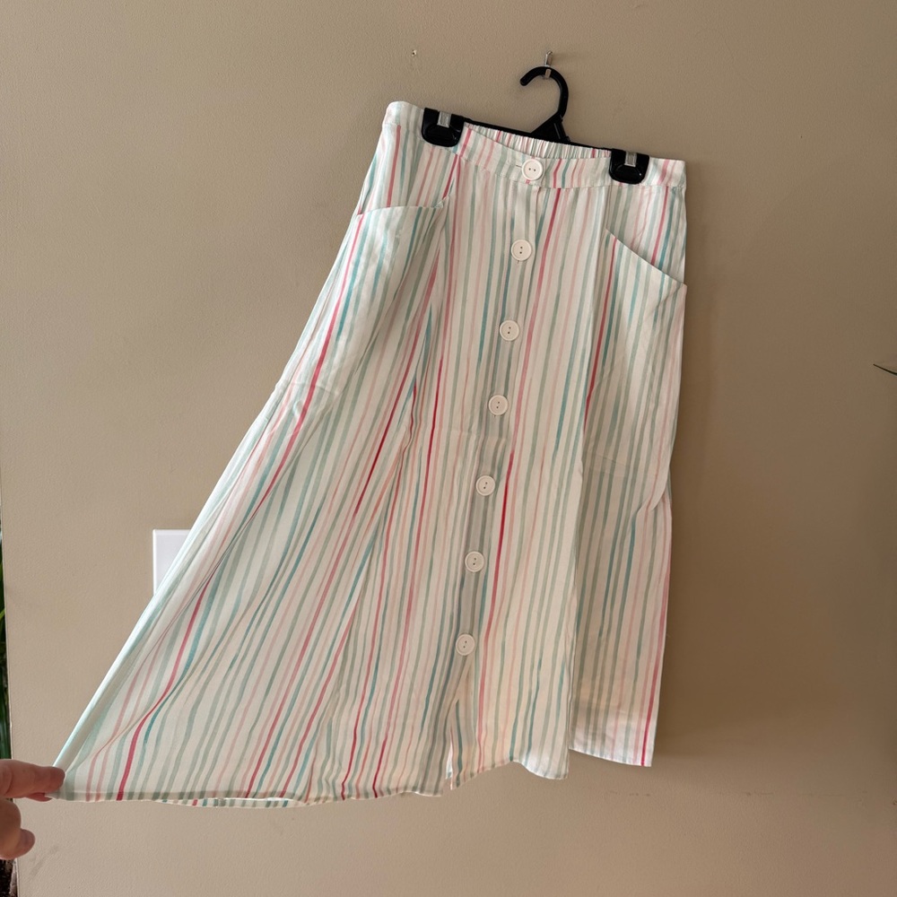 Mountain Warehouse Country to Coast Vintage Striped Button-Down Skirt - Picture 9 of 13